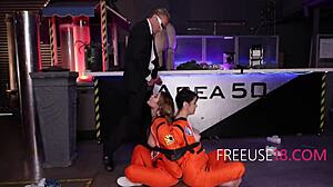 Uncovering Secrets of Free Use in Retro Area 50s with Intense Group Fucking