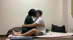 Step mom, are you helping those playfellows with sex in the teen bathroom?