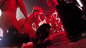 Porn stars wild orgy at the club!