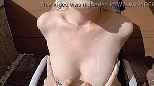 Milf Enjoys Cumshot Blowjob Bent Over Doggystyle Fucking