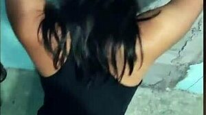 Intense Latina Brunette Pounded Against Wall