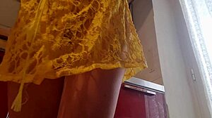 gostosa latina masturbates with monster cock and natural tits