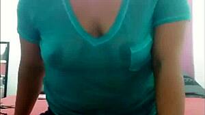 intense solo dance with cumshot tease