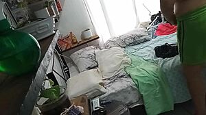 Milf Madurita Cleaning Her Room Caught on Hidden Camera