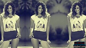 perfect argentinian model strips outta tiny bikini, oops!