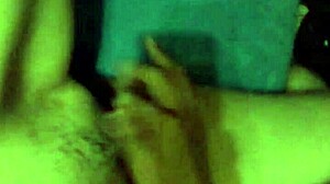 My friend indulges in delicious self-pleasure.