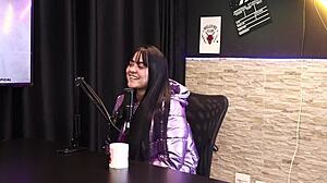 Pamela Sagaz Kisses Famous In Sheer Red