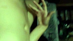 My friend indulges in delicious self-pleasure.