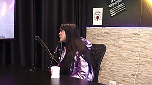 Pamela Sagaz Kisses Famous In Sheer Red