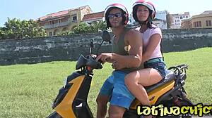 Latina Teen Juliana Cleans Pool Teasing Big Ass