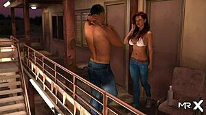 Young Rhiannon Ryder Face Fucked In Cum Eating Threesome