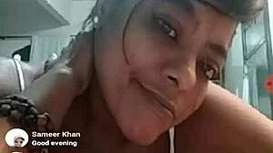 brazilian bbw teasing on webcam with big tits