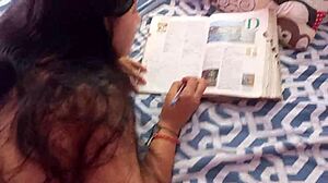 i find my stepsister after school and teach her a sexy game!