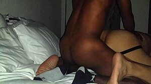 new man eating his ass good while fucking him in a homemade scene