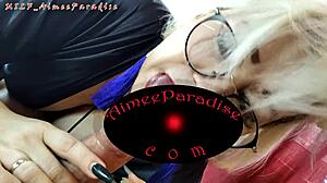 في يدي وفم الجميلة الناضجة إيمي بيترز، الزب ينمو قبل نيك ساخن