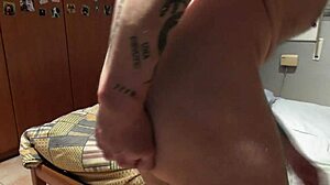 I masturbate my ass and cock with oiled big monster cock