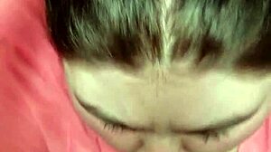 random thot passionately sucks huge black cock in deep interracial blowjob