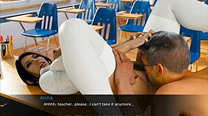 Anna Faces a Tough Challenge During Her Hard Exam with Big Assets.