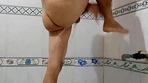 teen girl takes a solo bath in private