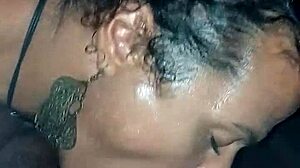 Sucking that huge cock!