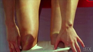 teen goes wild masturbating in public toilets