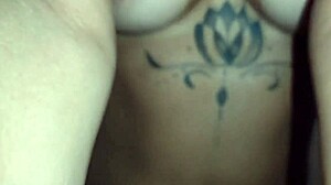 the married woman didn't waste time, eagerly taking a big cock in her tattooed ass for an intense orgasm