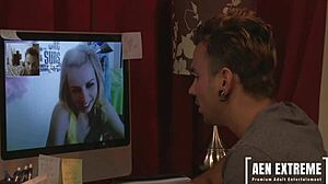 Lexi Belle, the blonde teen, gets fucked in her pink converse.