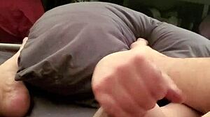 The Young Guy with a Small Cock Gets It Stroked Until He Cums