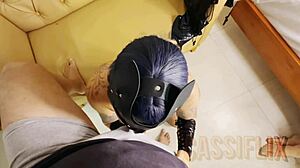 halloween with mulher gato sucking hard