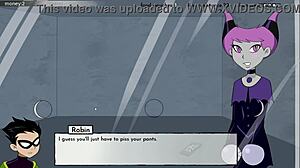 cumming on starfire's ass in 18titans part 3