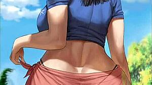 Nico Robin says, 'Stroke your cock to my French instructions, are you ready?'