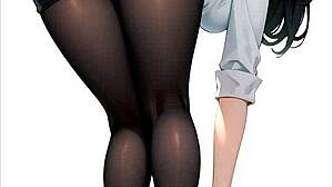 Nico Robin says, 'Stroke your cock to my French instructions, are you ready?'