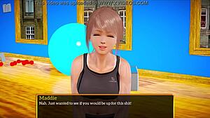 my new family 397 cartoon game with brunette character