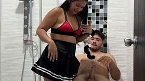 I surprised my friend with toys, leading to big cock sex in doggystyle.