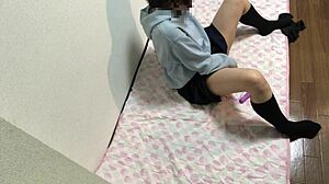 Japanese Amateur Learns Masturbation And Cums Hard