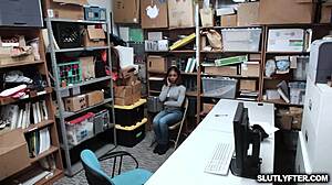 sarah banks deepthroats horny lp officer at work