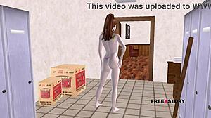 want to see cute teen posing sexy in 3d hentai?