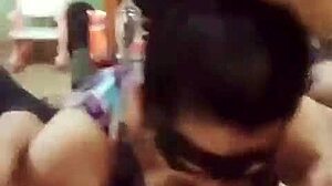 This masked blowjob and deepthroat session is episode six, so intense!