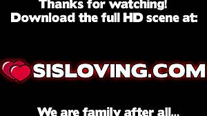 Fratellastro Riceve Deepthroat da Figliastra Intelligente in Azione Selvaggia