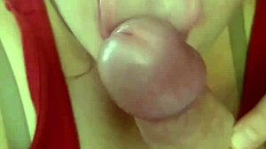 Intense blowjob on big cock