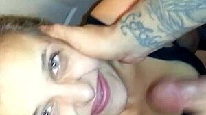 Intense blowjob session featuring deep cock sucking and oral pleasure