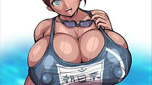 Aoi Asahina's hentai collection features big tits and ebony ass