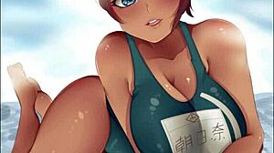 Aoi Asahina's hentai collection features big tits and ebony ass
