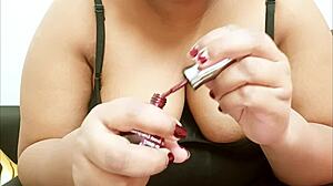 northeast indian sexy milf showing off her curves