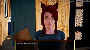 My new family explores a game with small tits