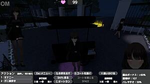 Sereka exposing herself in naked coat outdoors without getting caught