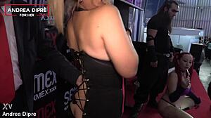 Andrea Dipre performs for her Mexican girl audience