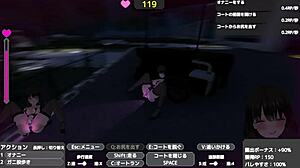 Sereka exposing herself in naked coat outdoors without getting caught