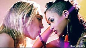 Skin Diamond Lesbian Fun. Ebony Pornstar Exploring Pussy And Ass.