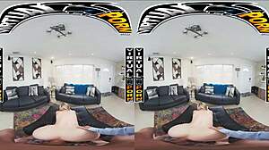 I experience Blake Blossom blooming in VR with her big tits and ass.